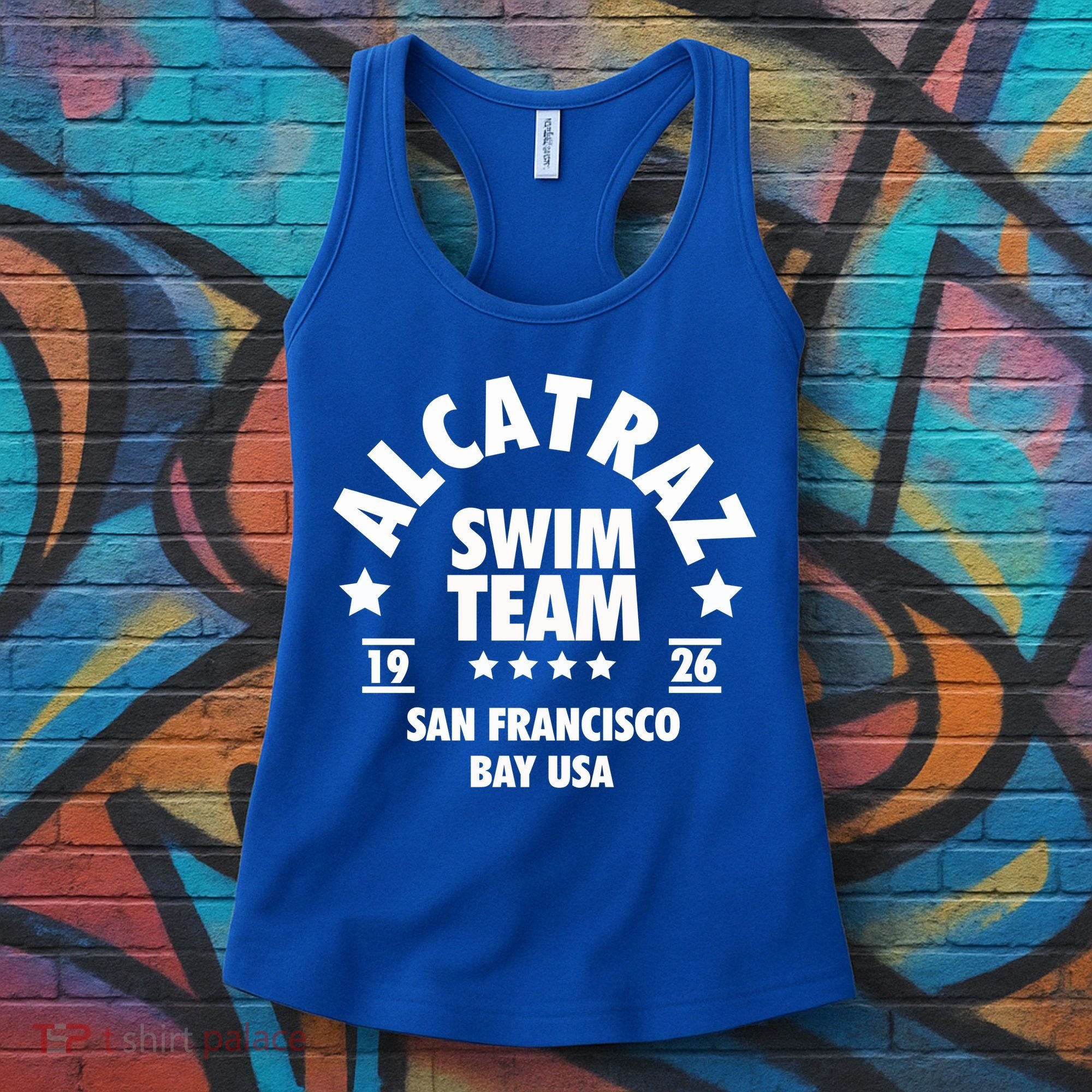 Alcatraz Prison Clothing Gift Alcatraz Swim Team Gift Women's Tank Top