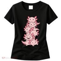 Axolotl Pile Cute Animals Kawaii Anime Women's T-Shirt thumb 0