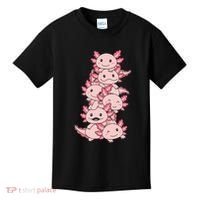 Axolotl Pile Cute Animals Kawaii Anime Kids T-Shirt thumb 0