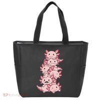 Axolotl Pile Cute Animals Kawaii Anime Tote Bag thumb 0