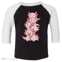 Axolotl Pile Cute Animals Kawaii Anime Toddler Fine Jersey T-Shirt thumb 0