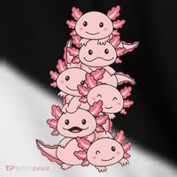 Axolotl Pile Cute Animals Kawaii Anime Toddler Fine Jersey T-Shirt thumb 2