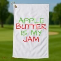 Apple Picking Crew Fall Family Outfit Autumn Fall Apple Lover Apple Picking Golf Towel thumb 1