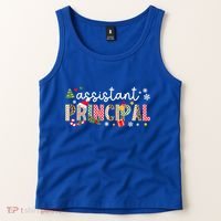 Assistant Principal Christmas Assistant Principal Xmas Gift Tank Top thumb 2