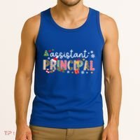 Assistant Principal Christmas Assistant Principal Xmas Gift Tank Top thumb 3