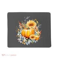 Autumn Pumpkin Cute Floral Halloween Mousepad thumb 0