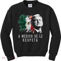Amlo Presidente De Mexico A Mexico Se Le Respeta Kids Sweatshirt thumb 0