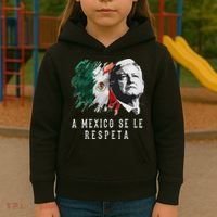 Amlo Presidente De Mexico A Mexico Se Le Respeta Kids Hoodie thumb 3
