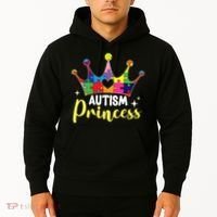 Autism Princess Daughter Autism Awareness Hoodie thumb 2