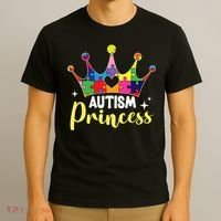 Autism Princess Daughter Autism Awareness T-Shirt thumb 3
