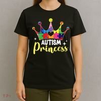 Autism Princess Daughter Autism Awareness T-Shirt thumb 4