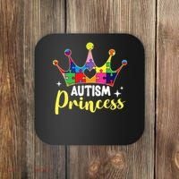 Autism Princess Daughter Autism Awareness Coaster thumb 0