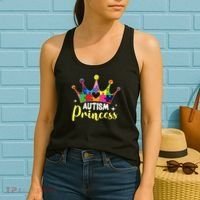 Autism Princess Daughter Autism Awareness Women's Tank Top thumb 2