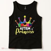 Autism Princess Daughter Autism Awareness Tank Top thumb 2
