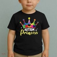 Autism Princess Daughter Autism Awareness Toddler T-Shirt thumb 2