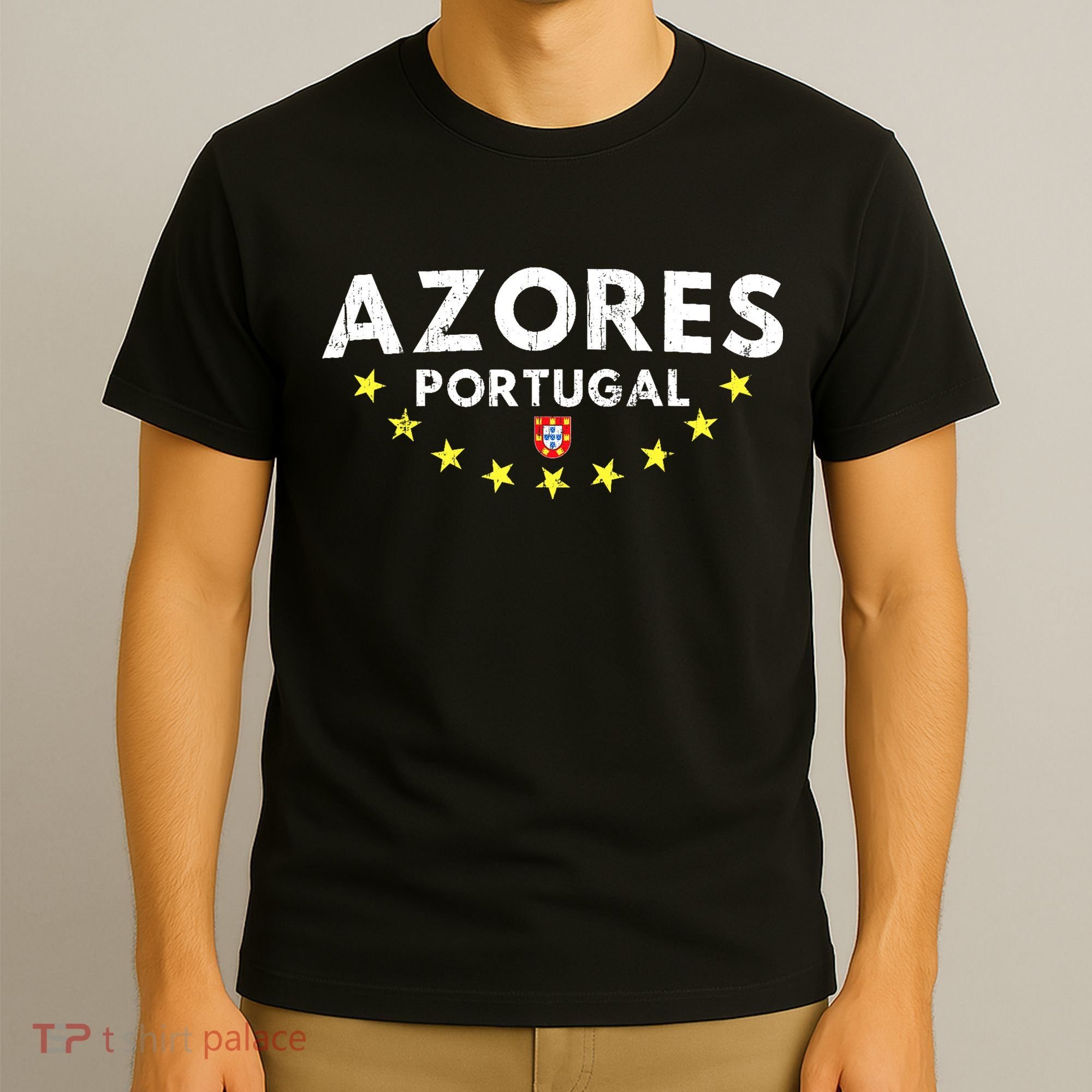 Azores Portugal - Distressed Souvenir Vacation Azorean T-Shirt