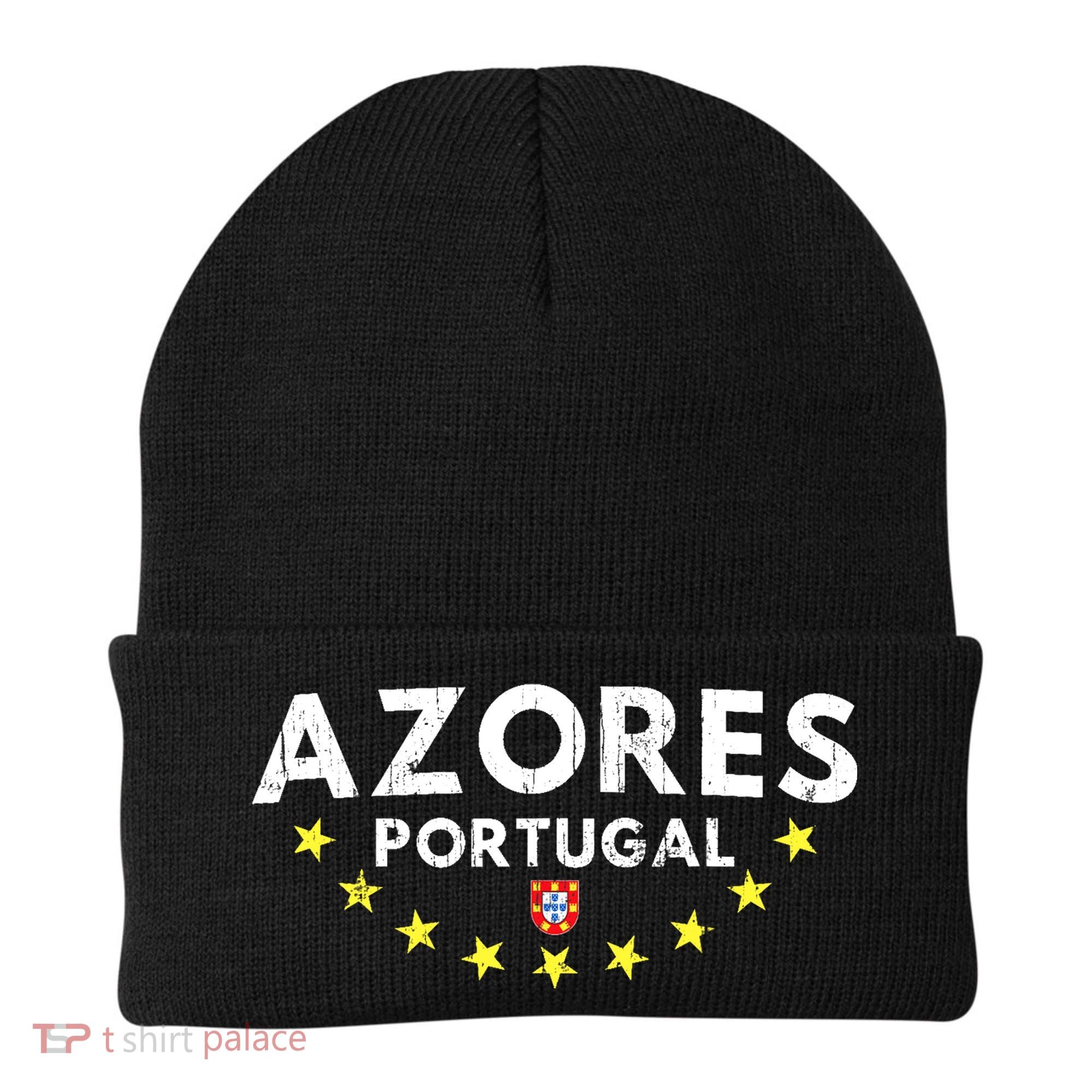 Azores Portugal - Distressed Souvenir Vacation Azorean Beanie