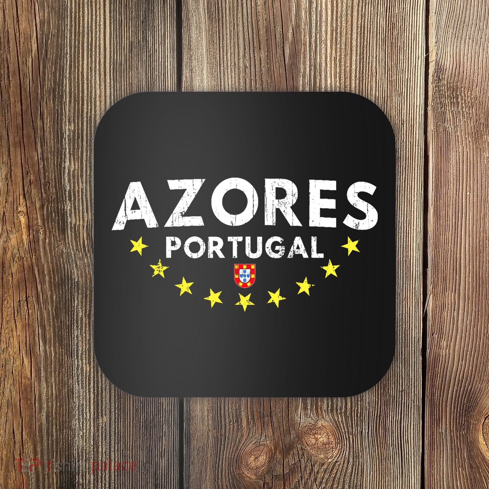 Azores Portugal - Distressed Souvenir Vacation Azorean Coaster