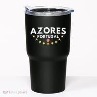 Azores Portugal - Distressed Souvenir Vacation Azorean Tumbler thumb 0
