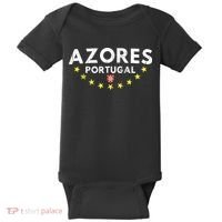 Azores Portugal - Distressed Souvenir Vacation Azorean Baby Bodysuit thumb 0