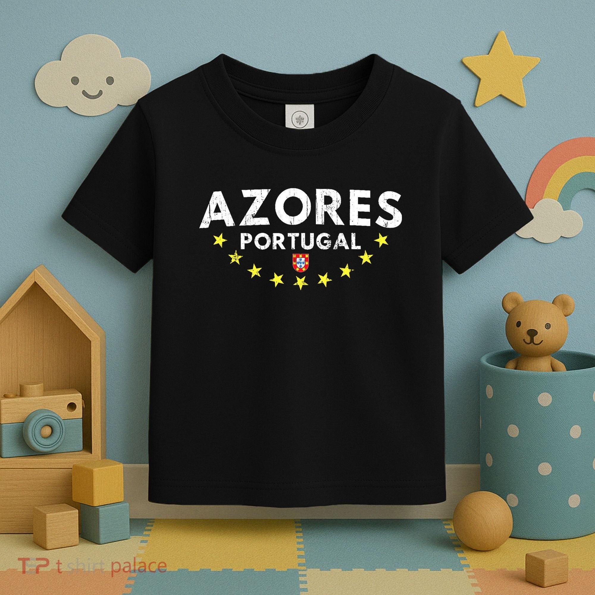 Azores Portugal - Distressed Souvenir Vacation Azorean Toddler T-Shirt