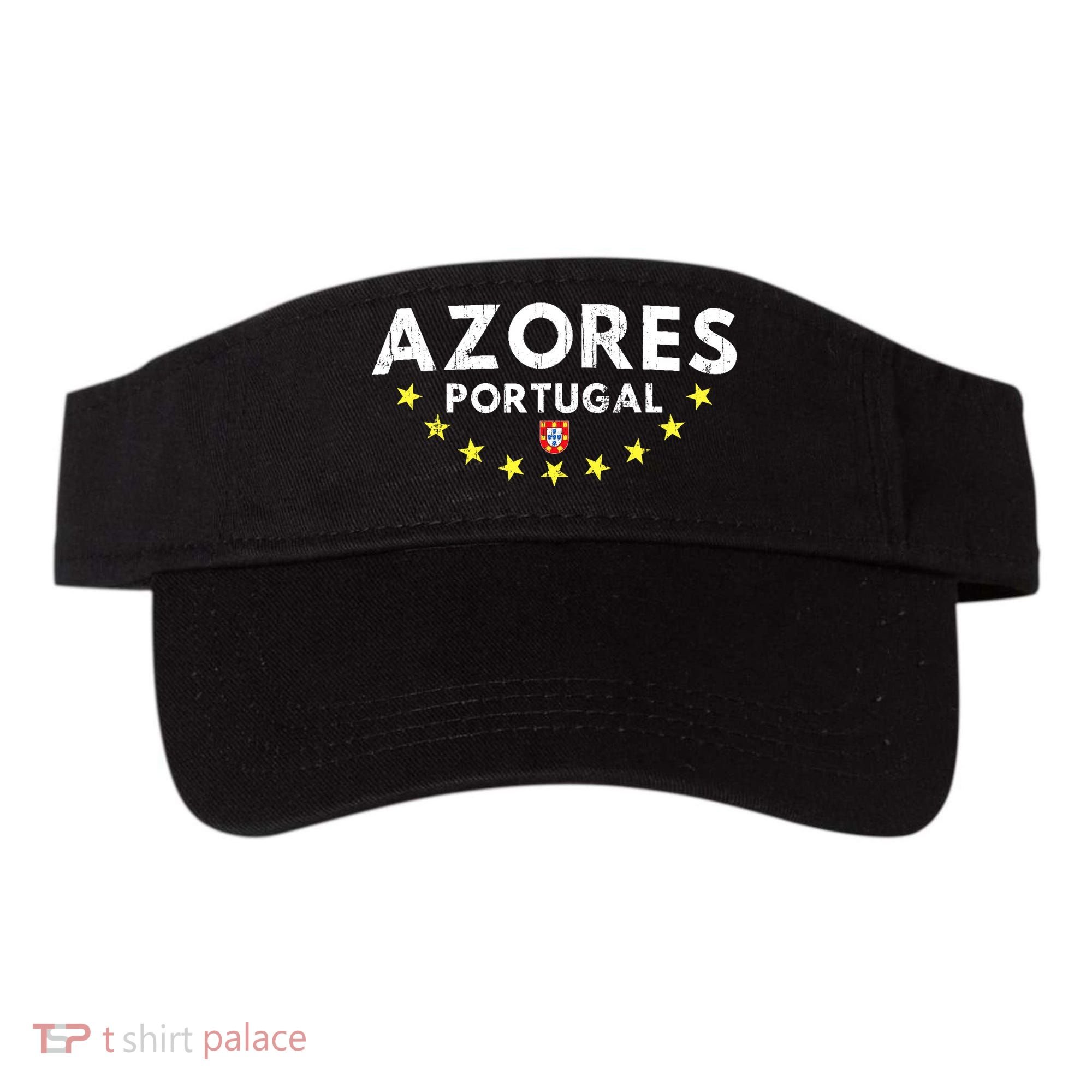 Azores Portugal - Distressed Souvenir Vacation Azorean Visor