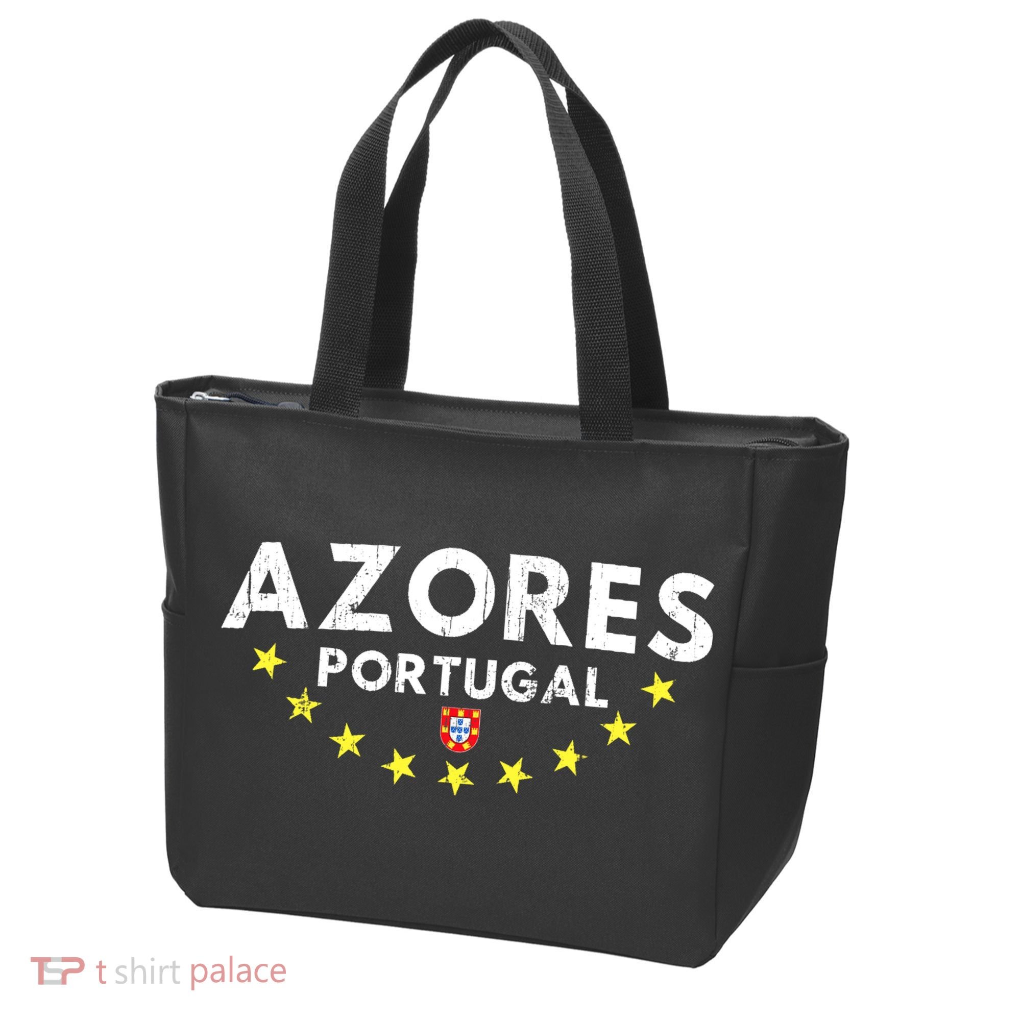 Azores Portugal - Distressed Souvenir Vacation Azorean Tote Bag