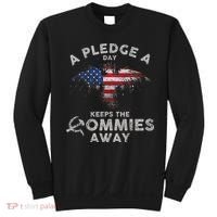 A Pledge Day Keeps The Commies Away Patriotic Eagle American Sweatshirt thumb 0