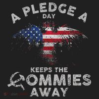 A Pledge Day Keeps The Commies Away Patriotic Eagle American Beanie thumb 2