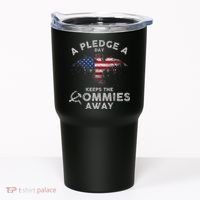 A Pledge Day Keeps The Commies Away Patriotic Eagle American Tumbler thumb 0