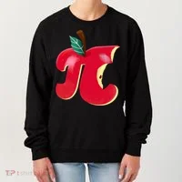 Apple Pi Day Funny Math Nerd Pie Teacher 3 14 Constant Gift Women's Sweatshirt thumb 0