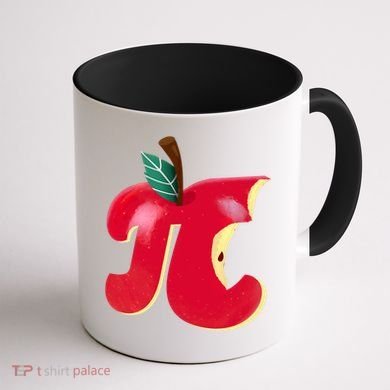 Apple Pi Day Funny Math Nerd Pie Teacher 3 14 Constant Gift Coffee Mug back