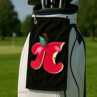 Apple Pi Day Funny Math Nerd Pie Teacher 3 14 Constant Gift Golf Towel thumb 2