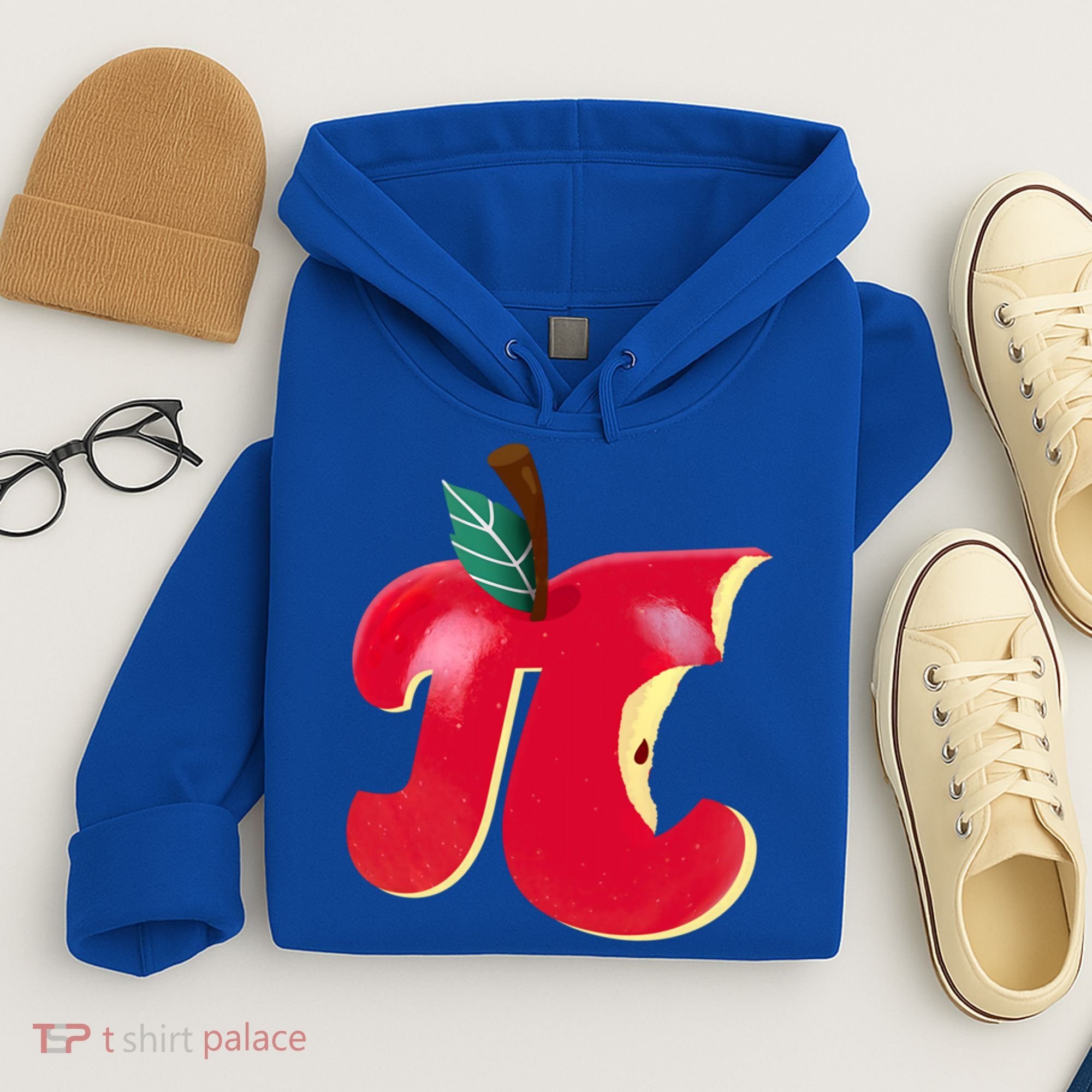 Apple Pi Day Funny Math Nerd Pie Teacher 3 14 Constant Gift Hoodie
