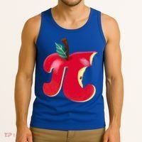 Apple Pi Day Funny Math Nerd Pie Teacher 3 14 Constant Gift Tank Top thumb 3