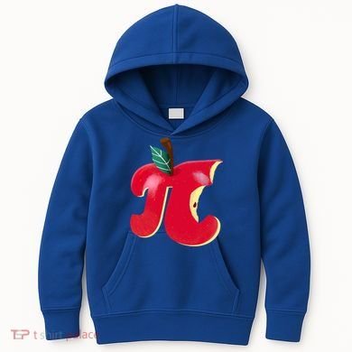 Apple Pi Day Funny Math Nerd Pie Teacher 3 14 Constant Gift Kids Hoodie