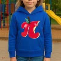 Apple Pi Day Funny Math Nerd Pie Teacher 3 14 Constant Gift Kids Hoodie thumb 3