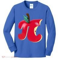Apple Pi Day Funny Math Nerd Pie Teacher 3 14 Constant Gift Kids Long Sleeve Shirt thumb 0