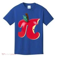 Apple Pi Day Funny Math Nerd Pie Teacher 3 14 Constant Gift Kids T-Shirt thumb 0