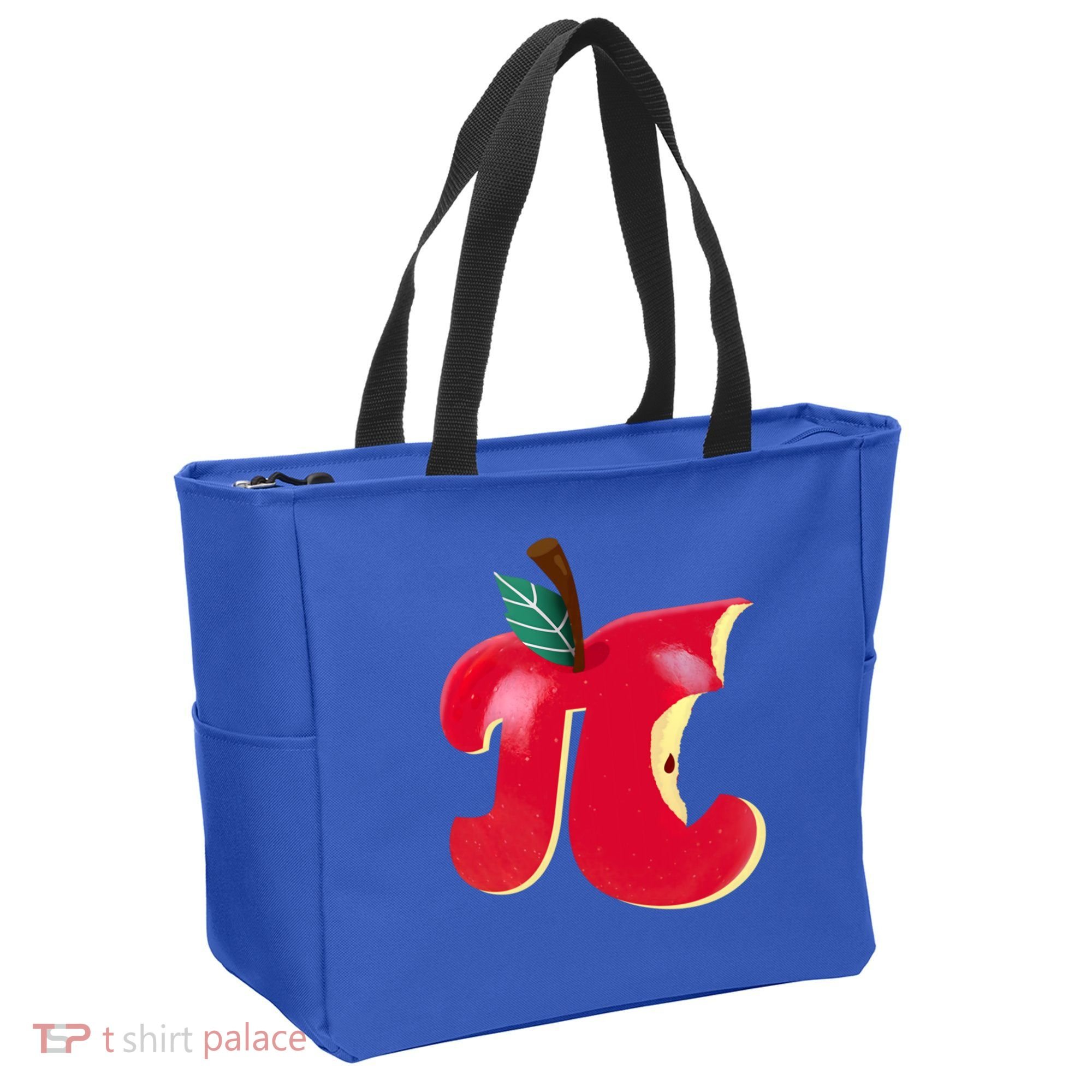 Apple Pi Day Funny Math Nerd Pie Teacher 3 14 Constant Gift Tote Bag