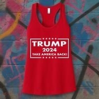 American President Donald Trump 2024 Take America Back US Election Women's Tank Top thumb 3