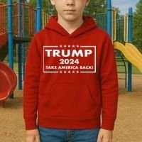 American President Donald Trump 2024 Take America Back US Election Kids Hoodie thumb 2