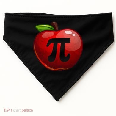 Apple Pi Day Great Gift Funny Math Nerd Pie Teacher 3 14 Gift USA-Made Doggie Bandana