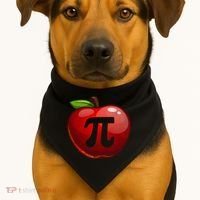 Apple Pi Day Great Gift Funny Math Nerd Pie Teacher 3 14 Gift USA-Made Doggie Bandana thumb 1