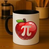 Apple Pi Day Great Gift Funny Math Nerd Pie Teacher 3 14 Gift Coffee Mug thumb 4