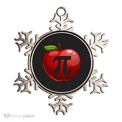 Apple Pi Day Great Gift Funny Math Nerd Pie Teacher 3 14 Gift Ornament