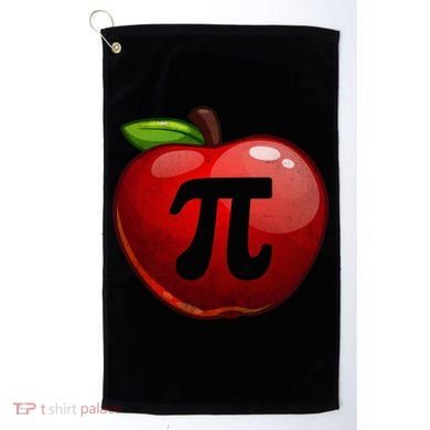 Apple Pi Day Great Gift Funny Math Nerd Pie Teacher 3 14 Gift Golf Towel
