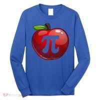 Apple Pi Day Great Gift Funny Math Nerd Pie Teacher 3 14 Gift Long Sleeve Shirt thumb 0