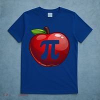 Apple Pi Day Great Gift Funny Math Nerd Pie Teacher 3 14 Gift T-Shirt thumb 5