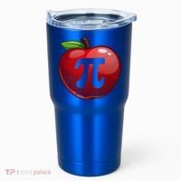Apple Pi Day Great Gift Funny Math Nerd Pie Teacher 3 14 Gift Tumbler thumb 0